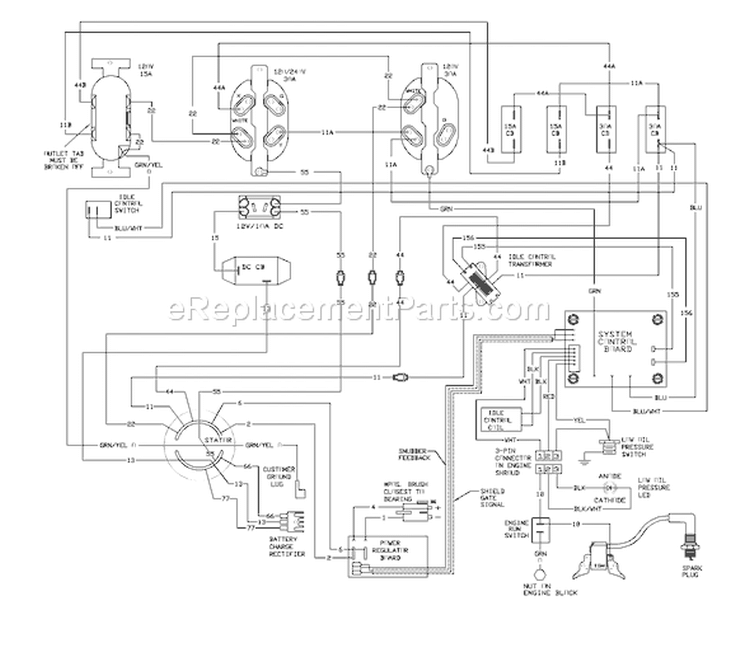 Page E Diagram and Parts List for 1788-0  Briggs and Stratton Generator